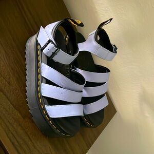 Doc Martens Blair Quad Fisherman platform sandal in Zen Blue size 8 US